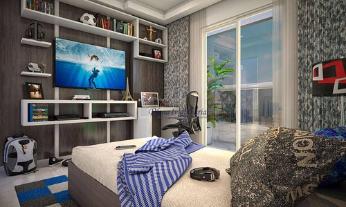 Imagem 2 de 30 de Apartamento Com 3 Dormitórios Sendo 3 Suítes, À Venda, 117 M² Por R$ 999.325 - Vila Guilhermina - Praia Grande/sp - Ap0864