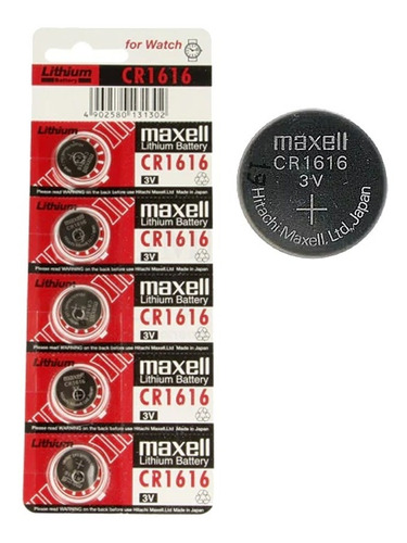 Pilas Cr 1616 3v Maxell X 5 Unidades I Caribe Sur Store ®