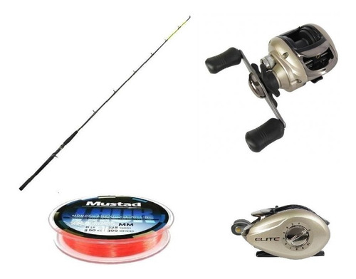 Combo Caña Laguna 10-20 L + Reel  Huevito Elite 3000 + Nylon