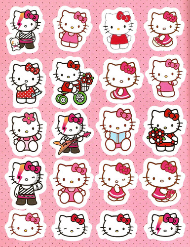 54 Stickers Hello Kitty Pegatinas Calcomanias