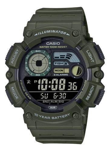 Reloj Casio moda modelo Ws-1500h-3bvcf correa beige