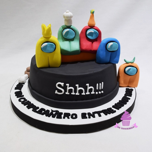 Torta Tematica Among Us - Hay Un Cumpleañero Entre Nosotros