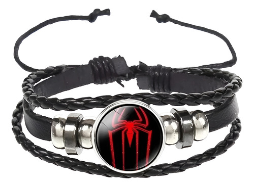 Collar Spiderman Hombre Araña Heroes Accesorios Pulsera Pulsera Brazalete