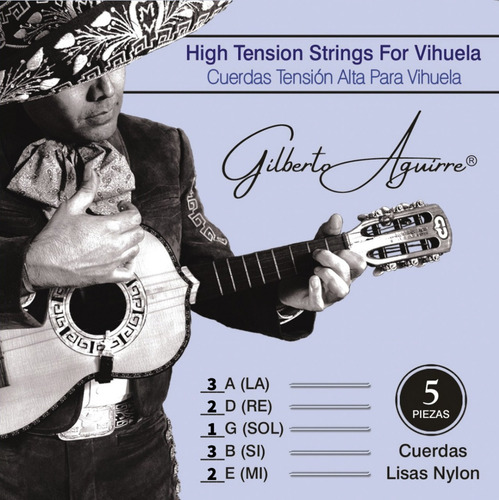 Cuerdas Vihuela Alta Tension Gilberto Aguirre Mariachivargas