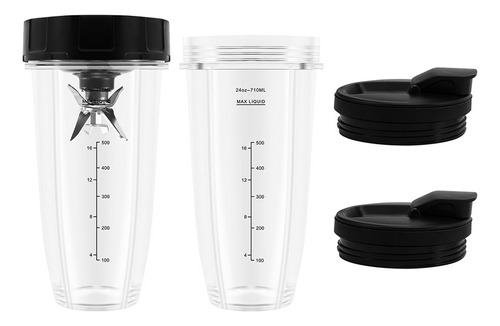 Piezas De Repuesto Para Batidora Ninja, 2 Tazas De 24 Oz Par