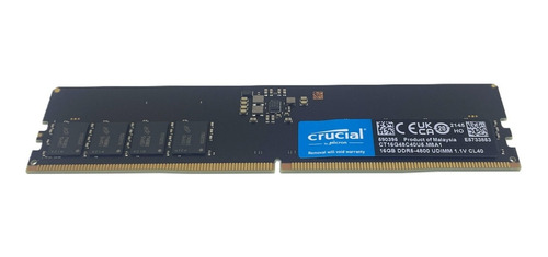 Memoria Ram 16gb Pc Ddr5 Crucial 4800 Pc5 38400 Udimm