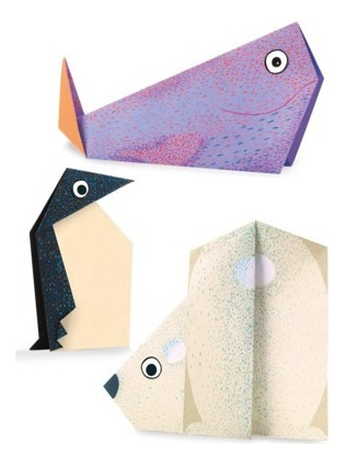 Origami Animales Polares Nivel 1 Djeco 5 A 8 Años