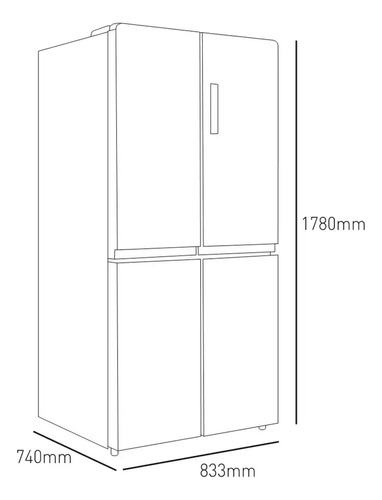 Refrigerador Inverter No Frost Teka Rmf 74810 Ss