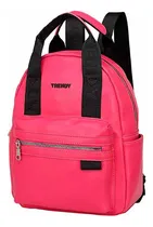 Comprar Mochilas Trendy Urbana Moda Estilo Juvenil Mujer Cuero Pu Color Fucsia Diseño De La Tela Lisa