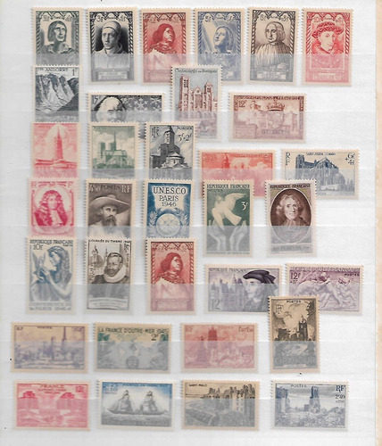Imagen 1 de 1 de Lote Estampillas De Francia Varios Años Nuevas ;:::