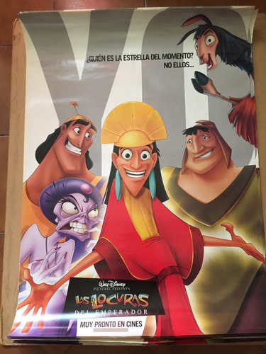 Poster  Las Locuras Del Emperador  Pre -estreno Disney Origi