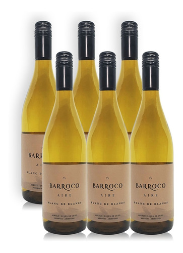 Barroco Aire Vino Blanc De Blancs Caja X6u 750ml Mendoza