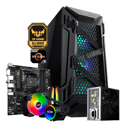 Pc Gamer Pro Ryzen 7 16gb 1tb Ssd M2 Vega8 Water Cooling Rgb