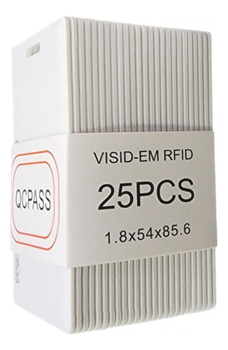 Tarjetas De Proximidad Rfid 125khz Pvc Gruesa X 25 Und