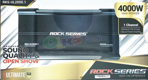 Imagen 1 de 10 de Ampli Clase D Open Show Spl 4000w. Rock Series Rks-ul2000.1