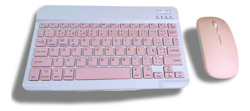 Teclado Com Mouse Bluet Sem Fio Colorido Wireless Carregável