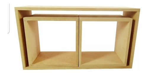 Kit 3 Nichos Retângulo Mdf Cru