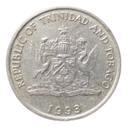 Trinidad Y Tobago 25 Cents 1993 Tt#01 (Usado)