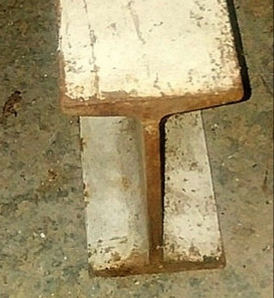 Lote 6 Vigas T Hierro 305mx6.2x18cm Abulonables (Usado)
