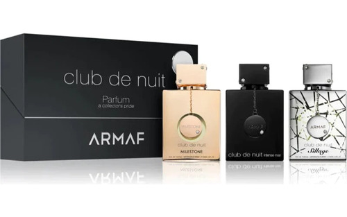 Armaf Club De Nuit Intense+sillage+milestone Edp 30ml Set