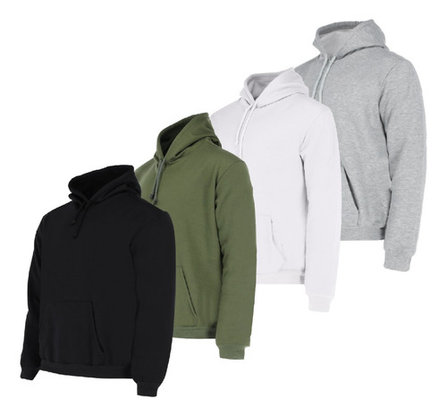 Paquete De 4 Sudaderas Ejercicio Hoodie Capucha Gruesa Gym