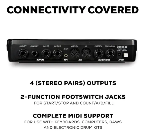 Caja De Ritmos Alesis Sr-16 , 233 Sonidos, 12 Pads, Negro