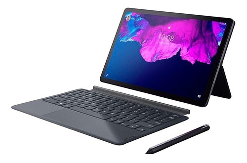 Tablet  Lenovo Tab P11 with Keyboard Pack and Precision Pen 2 TB-J606L 11" con red móvil 128GB platinum grey y 4GB de memoria RAM