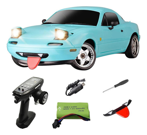 Coche Rc Drift Svertibo Mazda Mx-5 1/18 Rwd Led