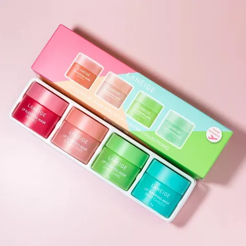 Miniset De 4 Unidades De Bálsamo Labial Coreano Laneige Lip