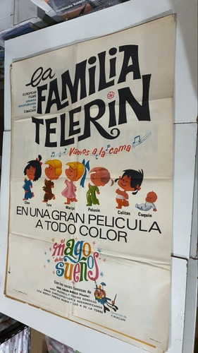 Antiguo Afiche  Cine Original La Familia Telerin- El Mago-sb