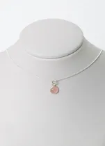 Comprar Collar Cadena Con Dije Piedra Cuarzo Rosa Plata 925 