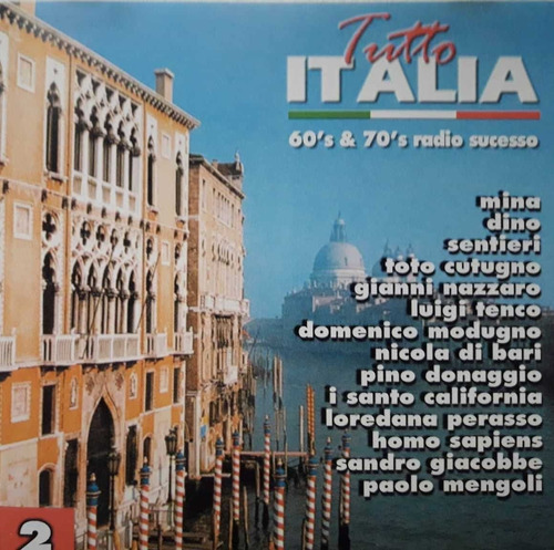 Tutto Italia 60s Y 70s Mina Donaggio Tenco Modugno Cd Pvl 