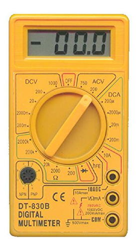 Dt830b, Voltmetro, Ampermetro, Multmetro Digital Lcd De Ohmi