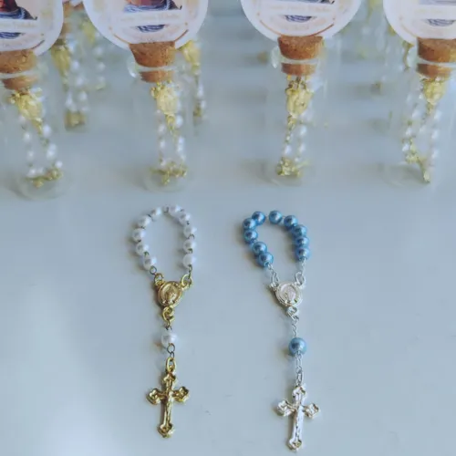 Souvenir Para Bautismo O Comunión, Con Mini Rosario!!!