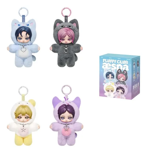 新品未開封品 シュリンク付き aespa popmart アソートボックス Pingente Boneco Pop Mart Aespa Fluffy Club Series | MercadoLivre