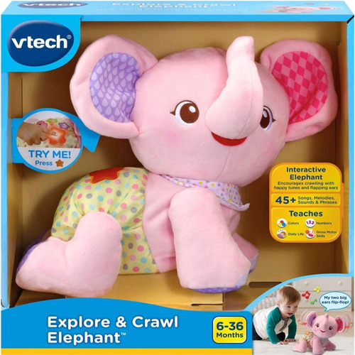 Vtech Baby Explore And Crawl Elefante Didactico
