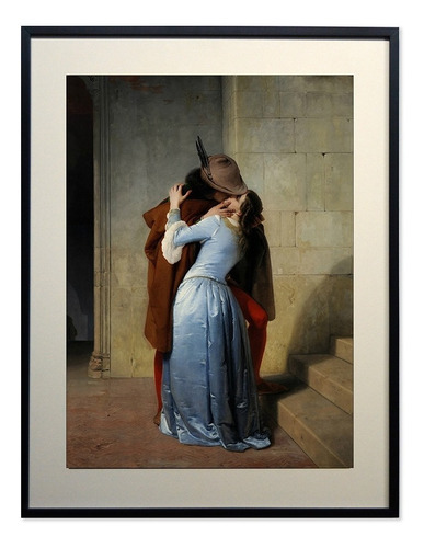 Cuadro El Beso Hayez 40x50 M Y C