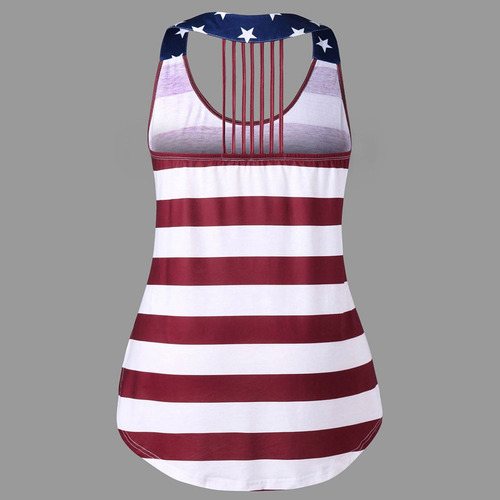 Camiseta Casual Sin Mangas Con Bolsillo Sin Mangas Con Bande