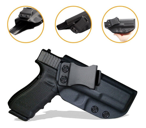 Funda Pistola Arma Interna Glock Oculta Kydex Iwb 25 17 19