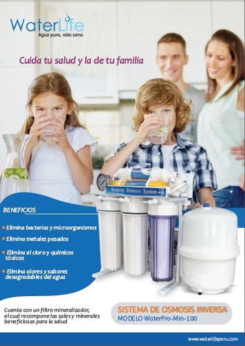 Sistema De Purificación De Agua X Ósmosis Inversa (6 Etapas)