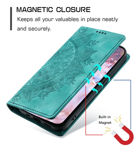 Funda Metálica Tipo Cartera Con Ranuras Para Tarjetas Para Samsung Galaxy A26 A56 A35 A55 A15 A13 A33 A53 A14 A34 A54 A24 A05s Funda De Piel