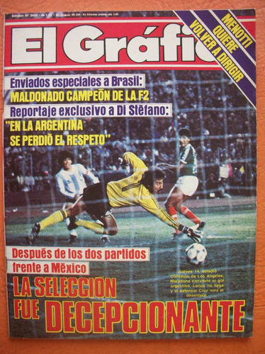 El Grafico 3450 19/11/1985 La Seleccion Fue Decepcionante