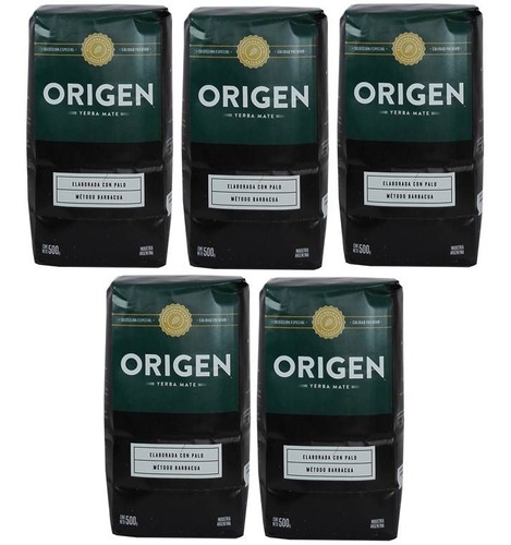 Promo Yerba Origen 500 Gr.x 5