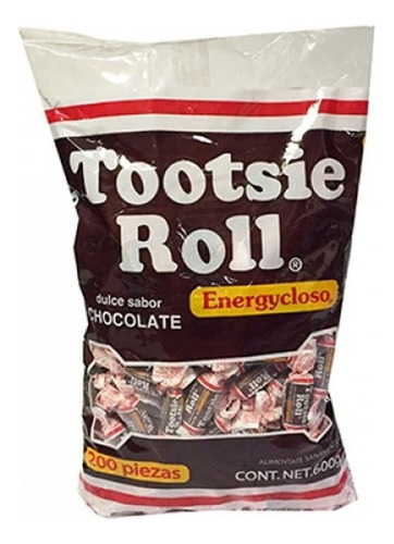 Chicloso Tootsie Roll Sabor Chocolate 600 Gramos  200 Piezas