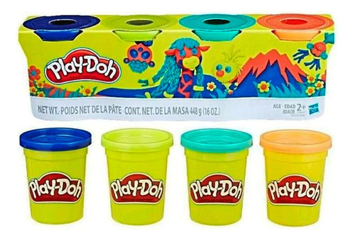 Palstilina Playdoh Baldes 112 Gramos X 4 Unidades