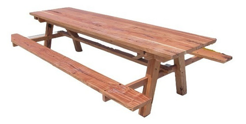 Imagen 5 de 6 de Mesa De Madera Quebracho Exterior Con Bancos