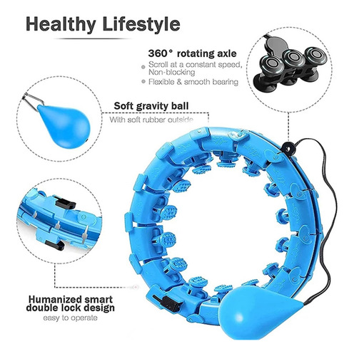 Para Hula Hoops, Masaje De Pérdida De Peso 2 En 1 Con Aro