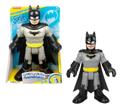 Muñeco Batman Xl P/ Niños Imaginext 26cm Original Dc Friends