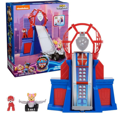 Paw Patrol Mighty Movie Pup Squad Movie Torre Color Azul