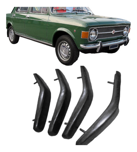 Estrelleras De Paragolpe Fiat 128 Berlina Juego X 4